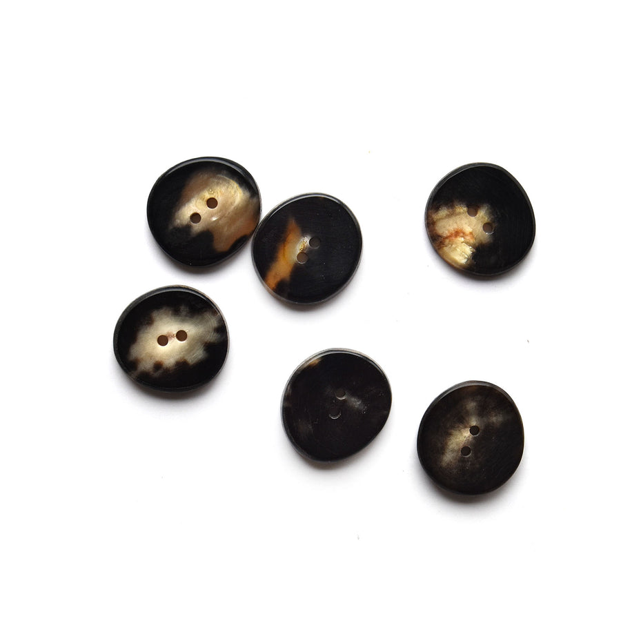 Polished Horn Buttons - Multiple Sizes & Colors